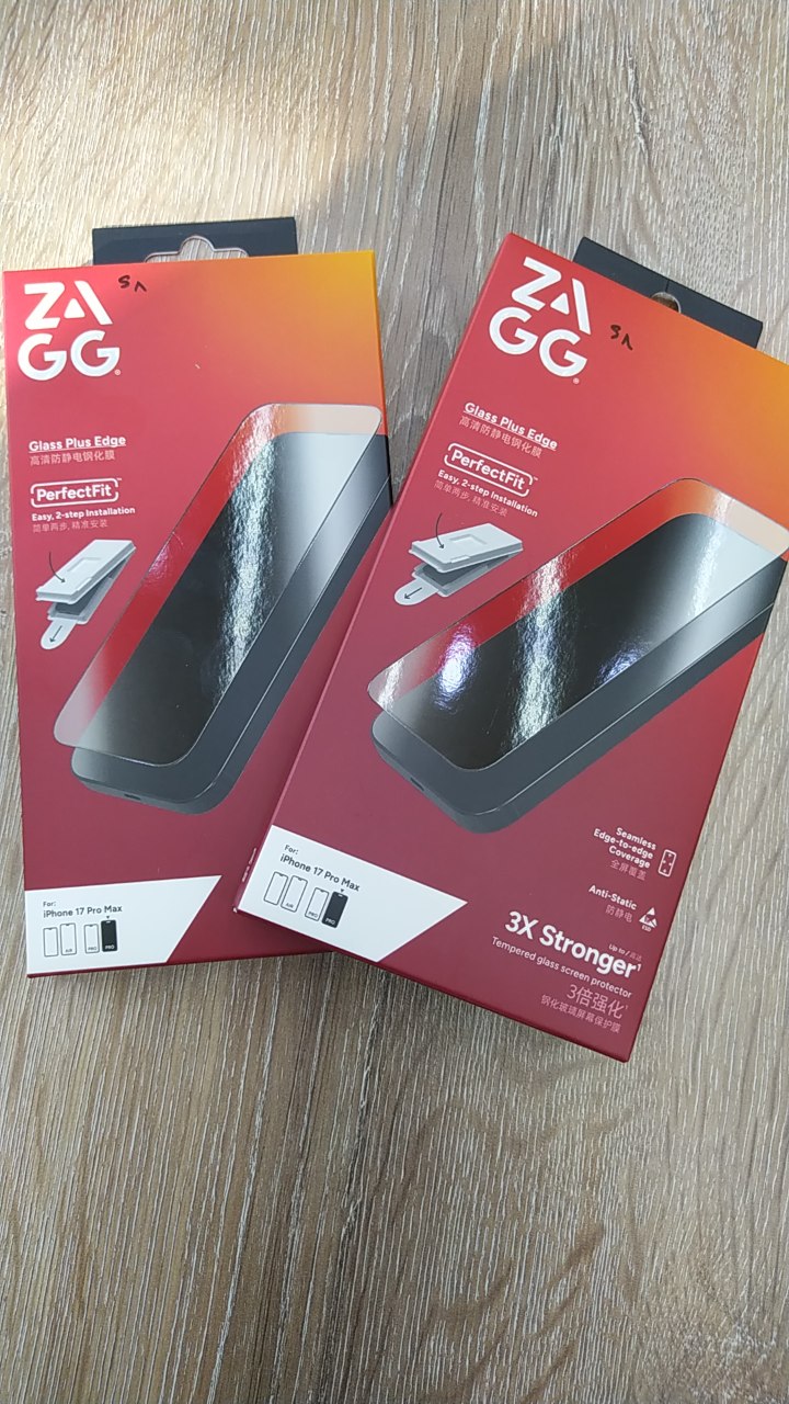 گلس زگ شفاف برای آیفون  ZAGG Glass Plus Edge Clear iphone