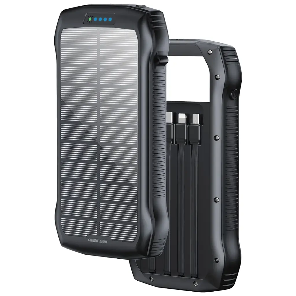 پاوربانک گرین لاین 20000mAh مدل Solar Force GNSOLF20PBBK