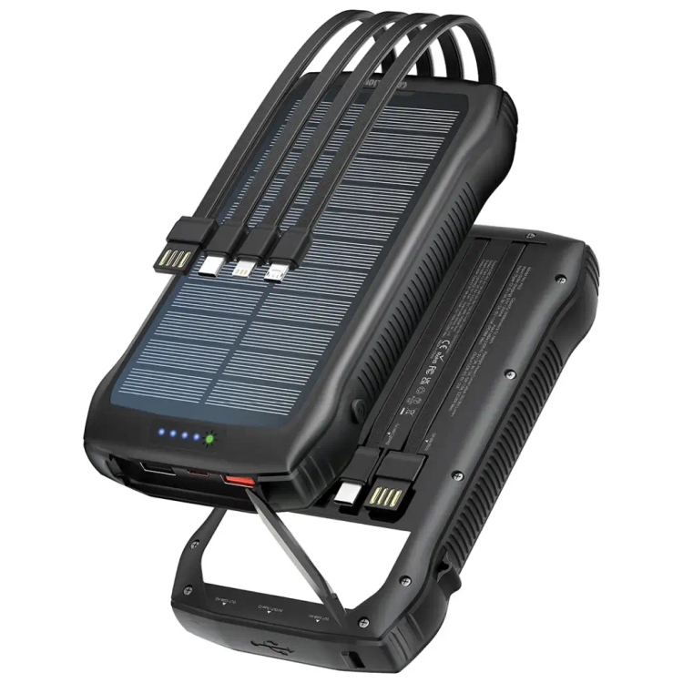 پاوربانک گرین لاین 20000mAh مدل Solar Force GNSOLF20PBBK