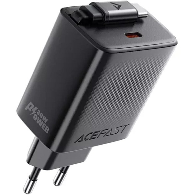 شارژر دیواری ایس فست ACEFAST A110 PD30W Fast Charger توان 30 وات همراه با کابل جمع شونده