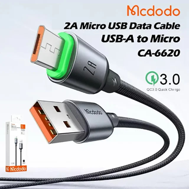 کابل میکرو یو اس بی مک دودو Mcdodo CA-6620 طول 1 متر شدت جریان 2 آمپر