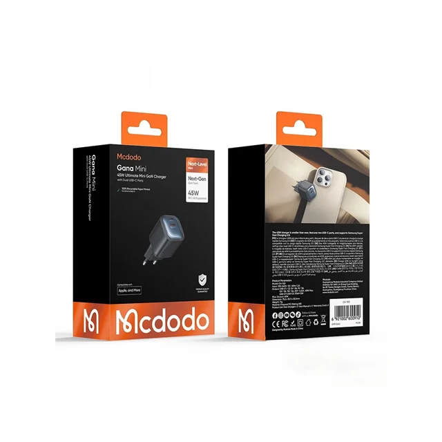 شارژر دیواری مک دودو Mcdodo CH-1000 توان 45 وات