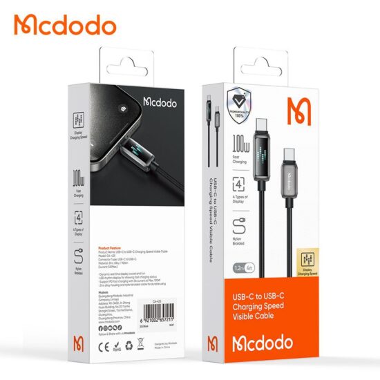 کابل Type-C به Type-C مک دودو Mcdodo CA-4250 طول 1.2 متر توان 100 وات